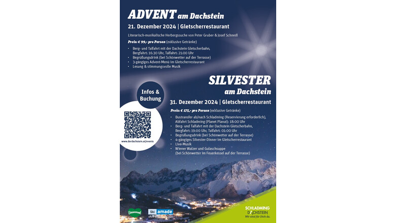 Events am Dachstein: Advent und Silvester 2024 | © Planai-Hochwurzen Bahnen Gmbh Events am Dachstein: Advent und Silvester 2024 | © Planai-Hochwurzen Bahnen Gmbh