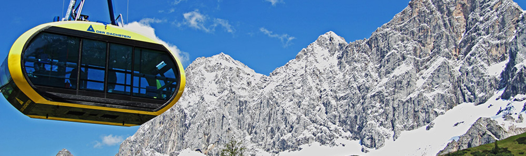 Panorama gondola with Dachstein massif in the background | © Mediadome/Christoph Buchegger