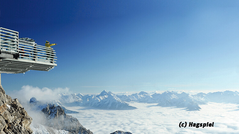 Dachstein Skywalk with a view of the sea of clouds | © Hagspiel