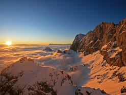 Sonnenuntergang am Dachstein Gletscher | © Steiermark Tourismus