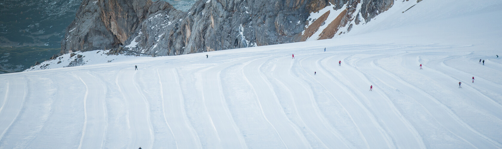 Langlaufloipe am Dachstein Gletscher | © Dominik Steiner